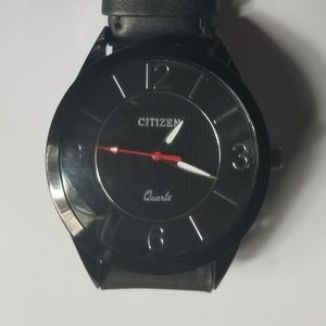 Pure Black Citizen Quartz Watch